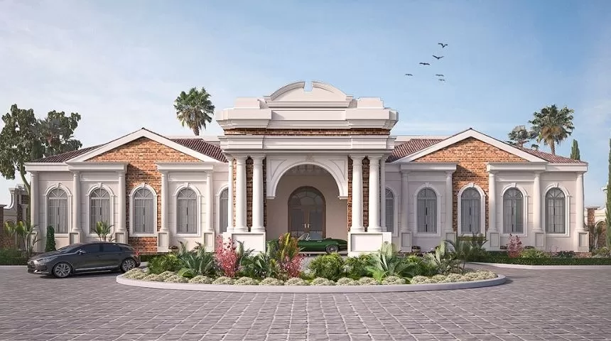Biệt thự nhà vườn 1 tầng kiểu Châu Âu