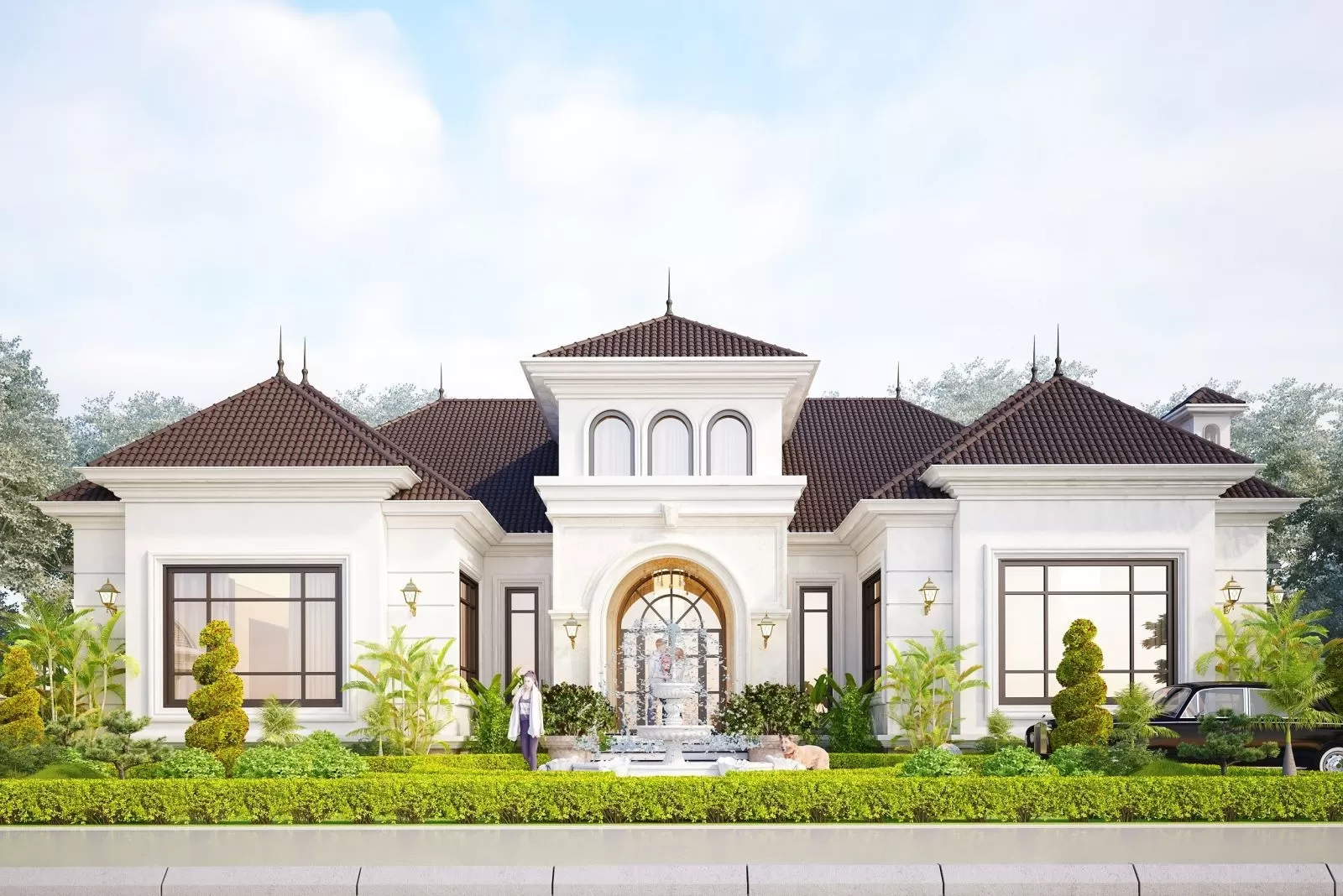 Ngày nay với cuộc sống hiện đại lâu đài 1 tầng càng được nhiều người ưa chuộng
