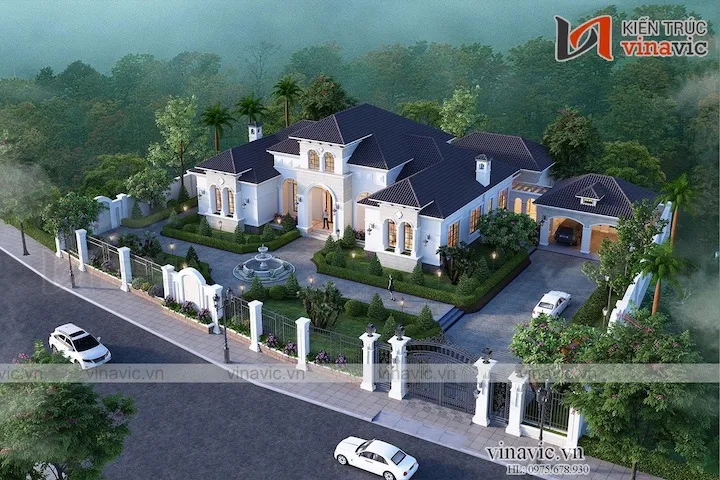 Khung cảnh thiên nhiên hòa vào cùng ngôi nhà