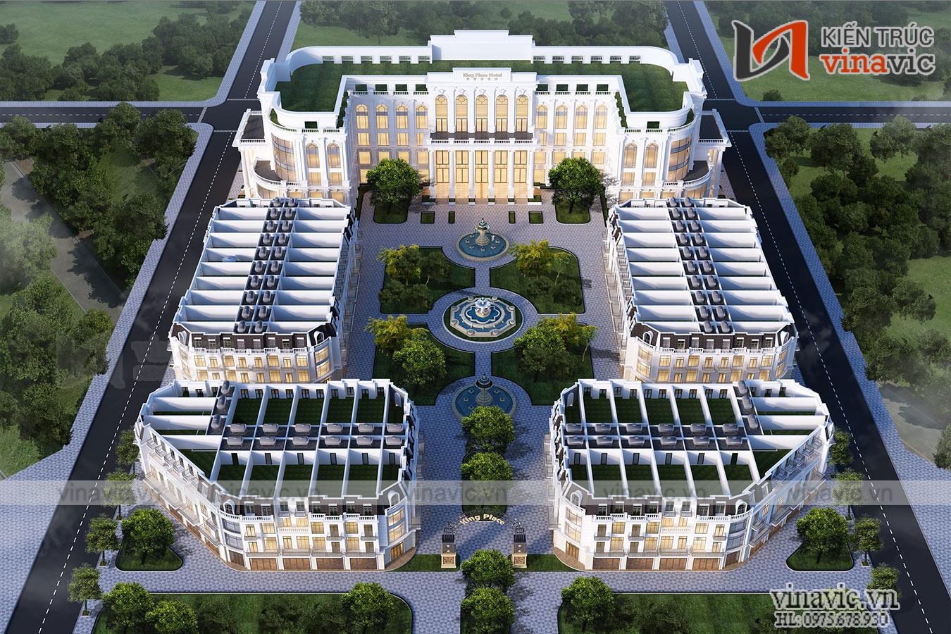 Thiết kế khách sạn và shop house rộng 6000m2