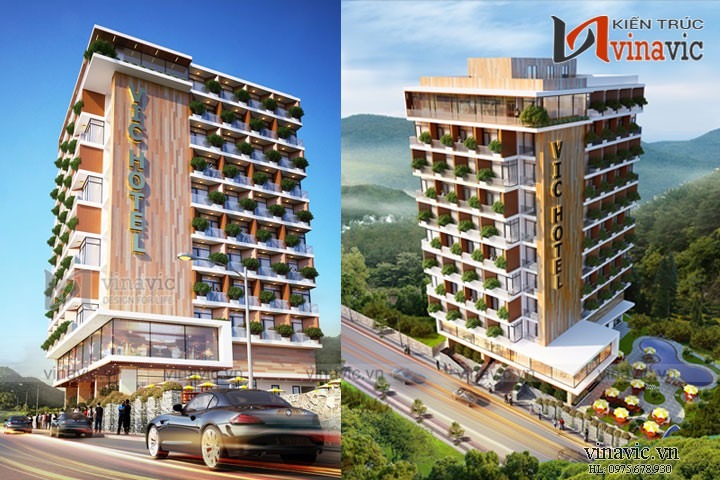 Thiết kế khách sạn hiện đại tiêu chuẩn 4 sao Tam Đảo