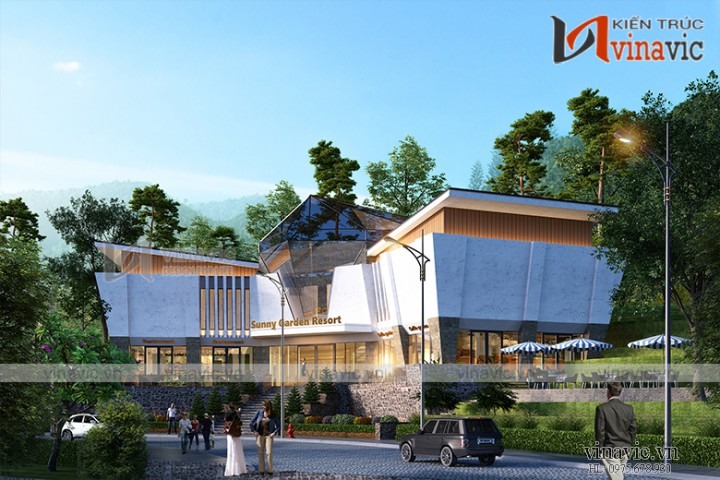 Phối cảnh mẫu nhà đa năng của khu du lịch Sunny Garden Resort
