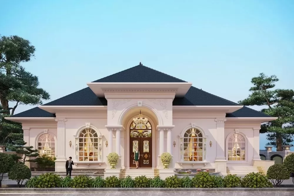 Mẫu nhà 3 phòng ngủ tân cổ điển