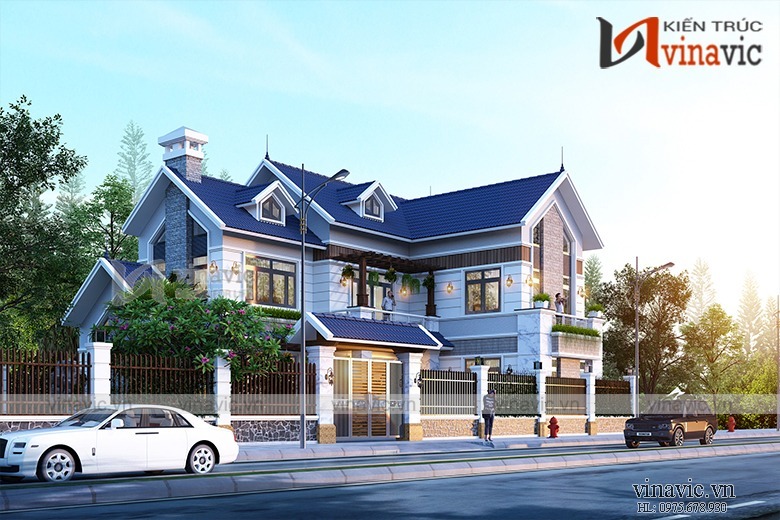 Mẫu biệt thự nhà phố mini 2 tầng hiện đại thiết kế đơn giản tiện nghi