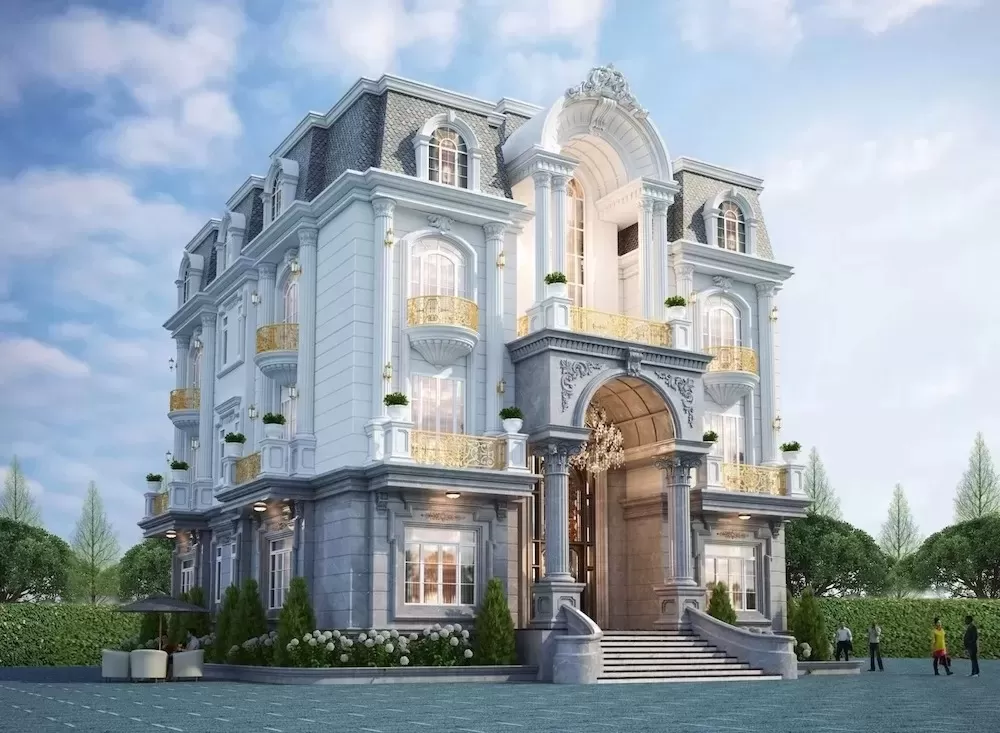 Biệt thự vườn 6 phòng ngủ mái Mansard