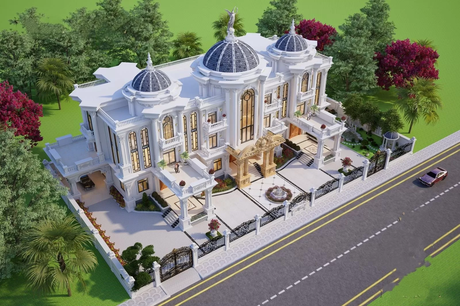 Biệt thự nhà vườn 6 phòng ngủ cần phải bỏ ra khoản tiền xây dựng khá lớn
