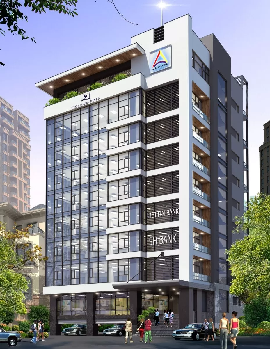 Mẫu nhà văn phòng đẹp đơn giản