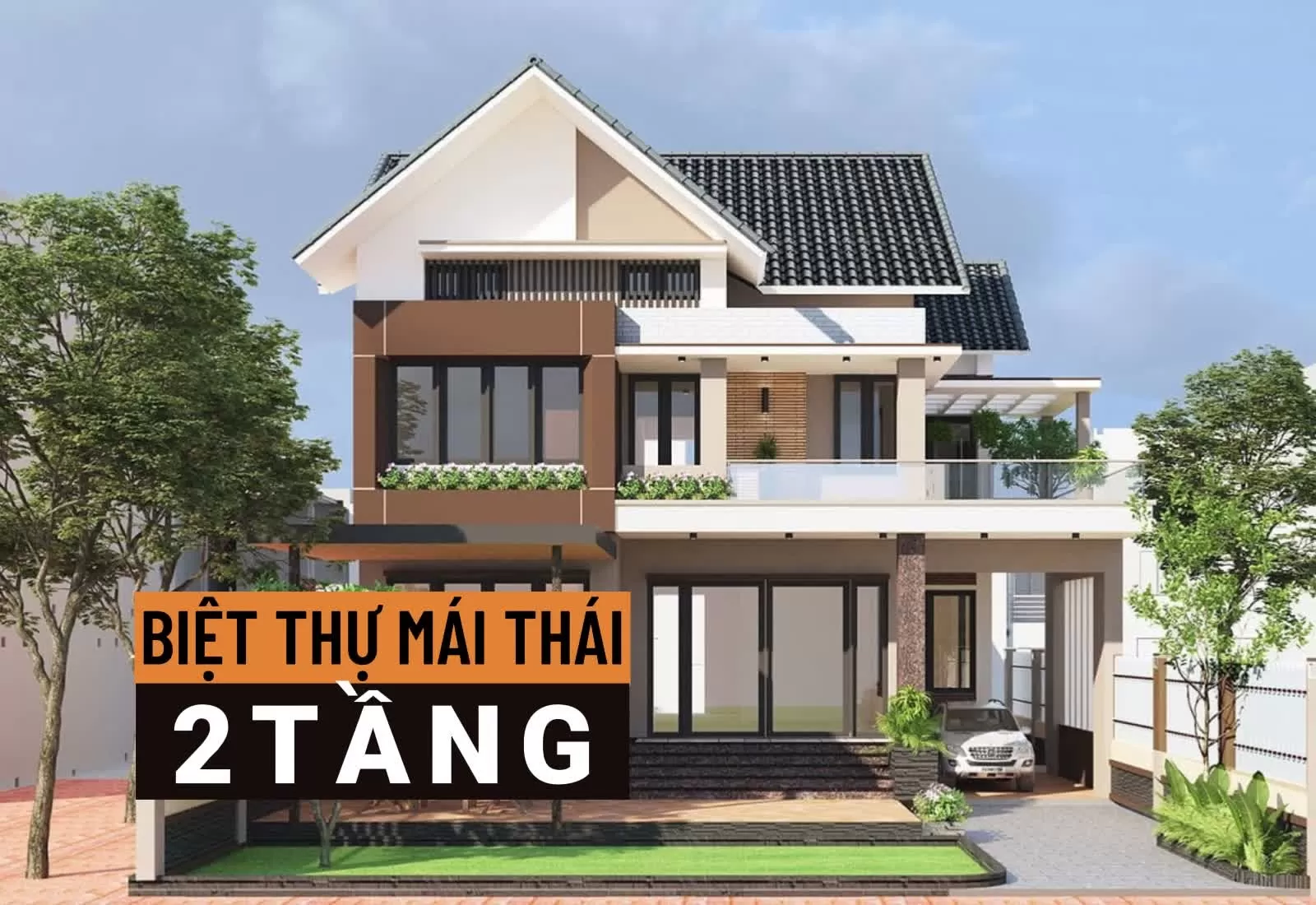 Biệt thự mái thái 2 tầng