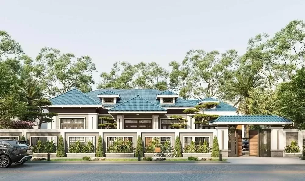 Biệt thự nhà vườn 1 tầng 5 phòng ngủ đẹp