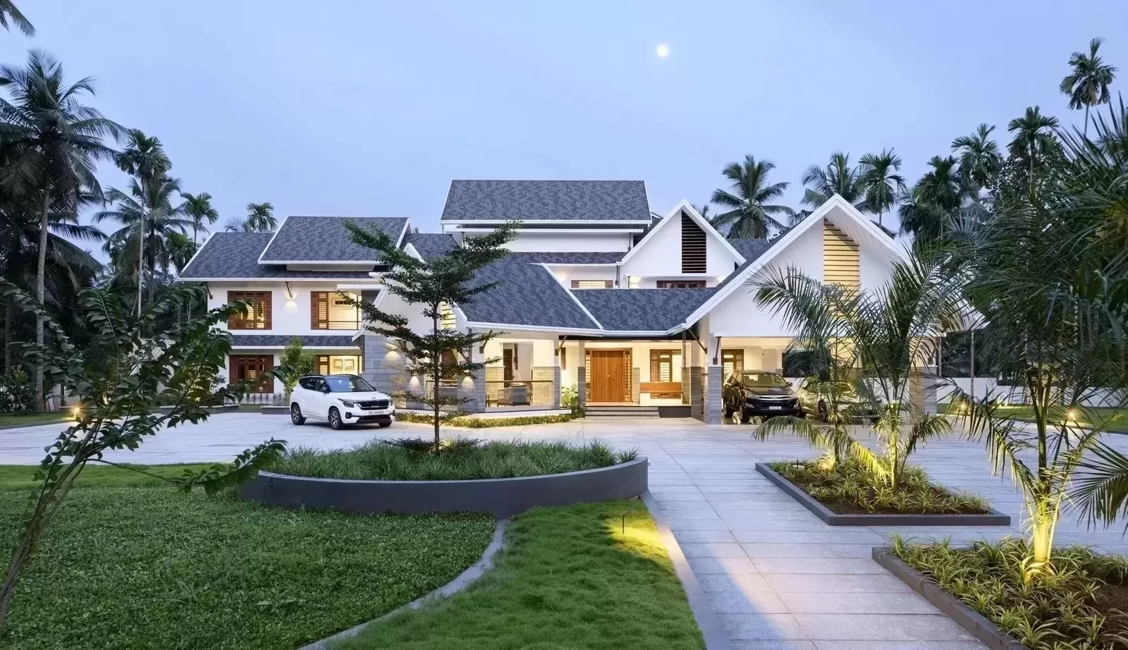 Mẫu nhà vườn nghỉ dưỡng 1 tầng hiện đại