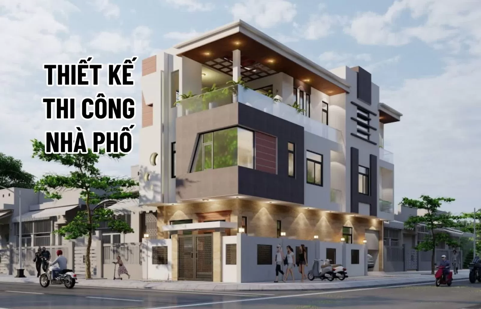 báo giá thiết kế thi công nhà phố