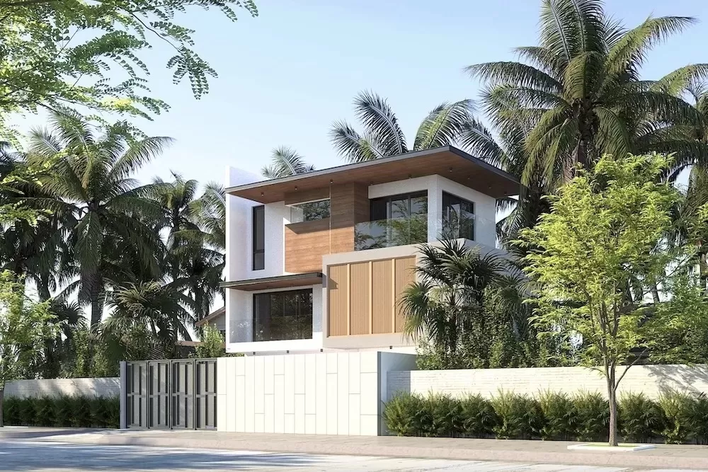 Kiểu nhà phố 3 tầng 5 phòng ngủ hiện đại