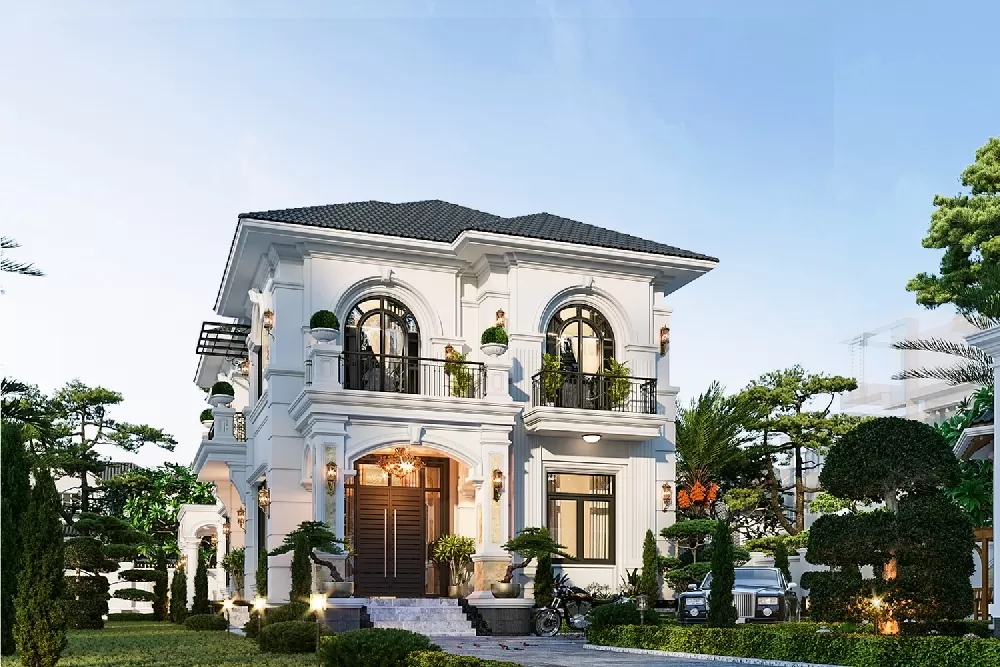 Dự án biệt thự 2 tầng thiết kế thi công đồng bộ của Vinavic