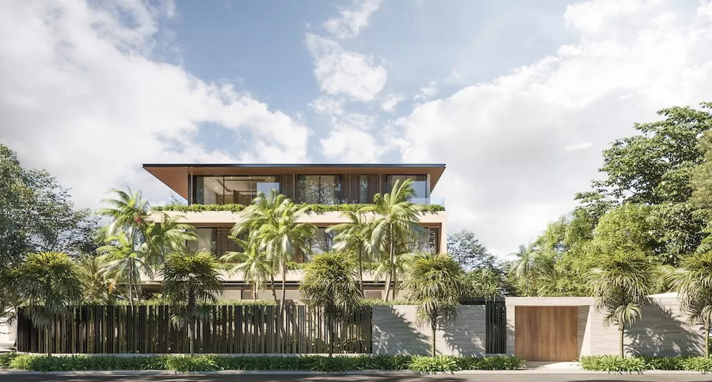 Mẫu nhà vườn 3 tầng phong cách hiện đại không gian mở 100m2