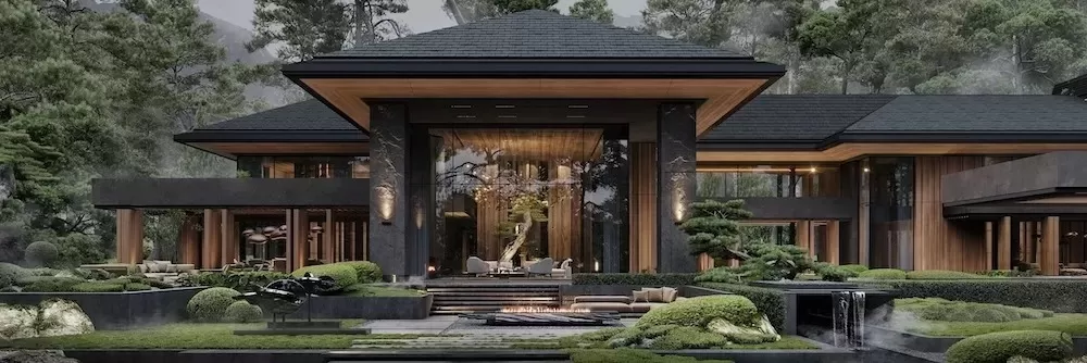 Nhà vườn hiện đại 2 tầng kiểu Nhật