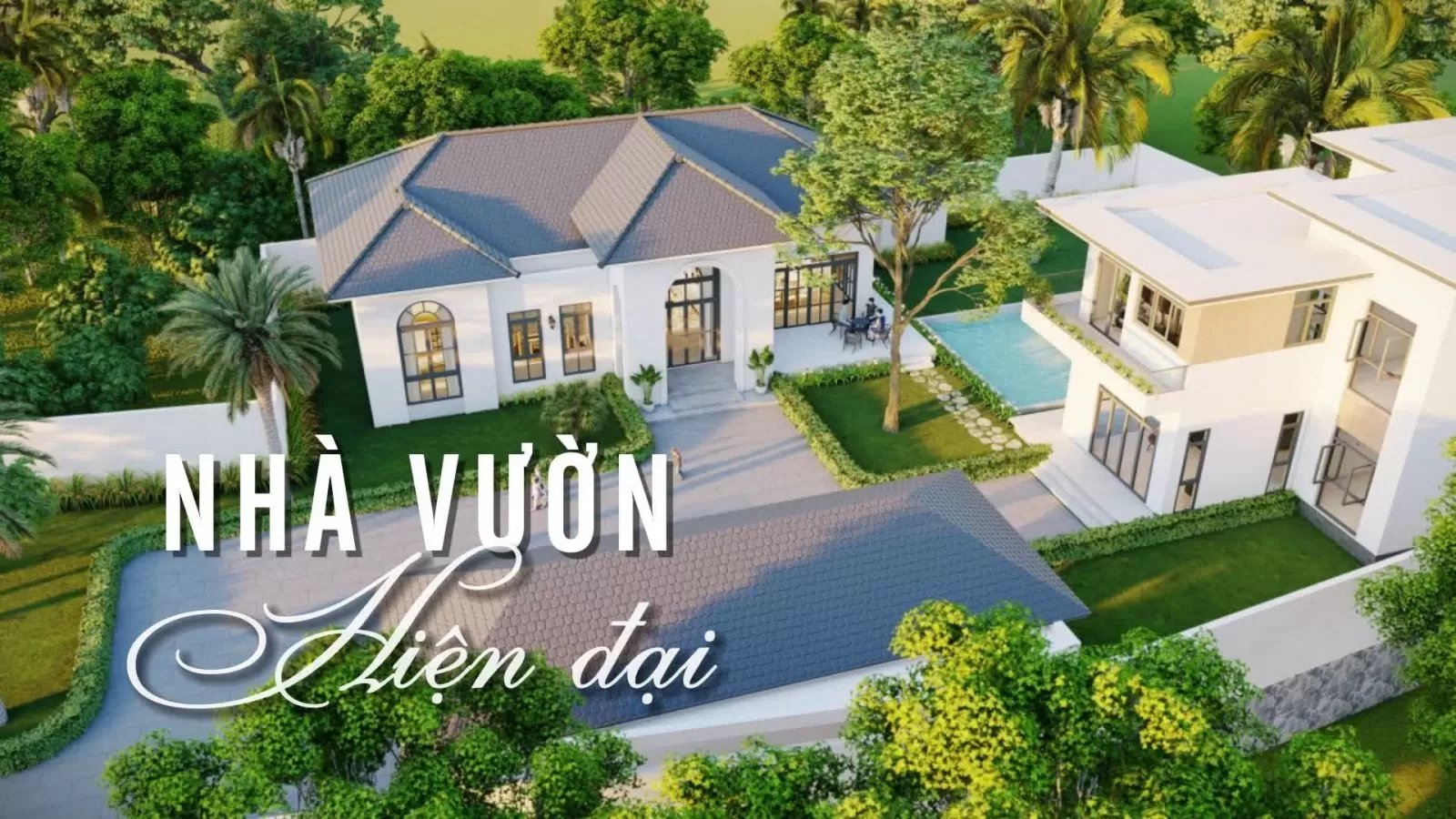 Mẫu thiết kế nhà vườn phong cách hiện đại thông thoáng, tiếp xúc gần gũi thiên nhiên