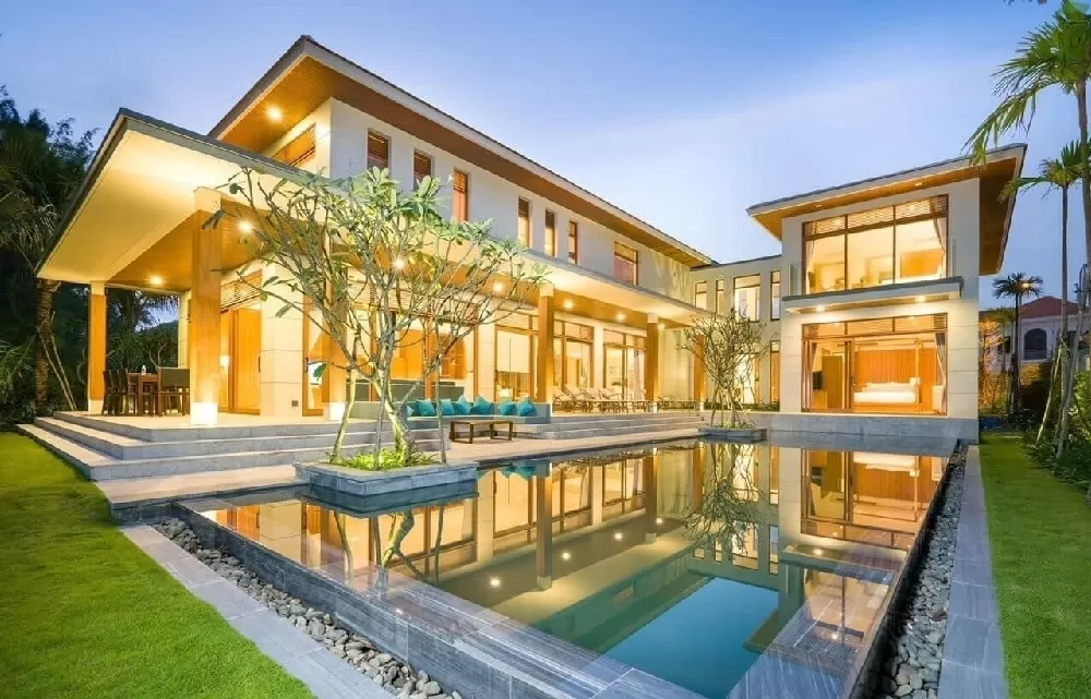 Mẫu nhà biệt thự đẹp nơi quý khách có thể tận hưởng sự yên bình và hài hòa với tự nhiên