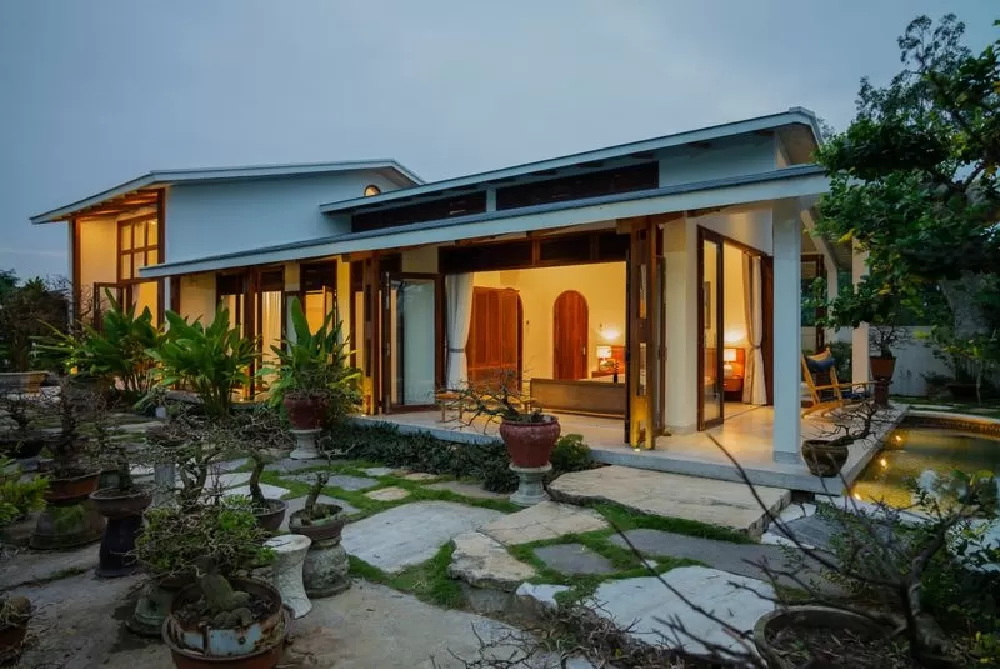 Mẫu nhà vườn đầy đủ tiện ích ở nông thôn