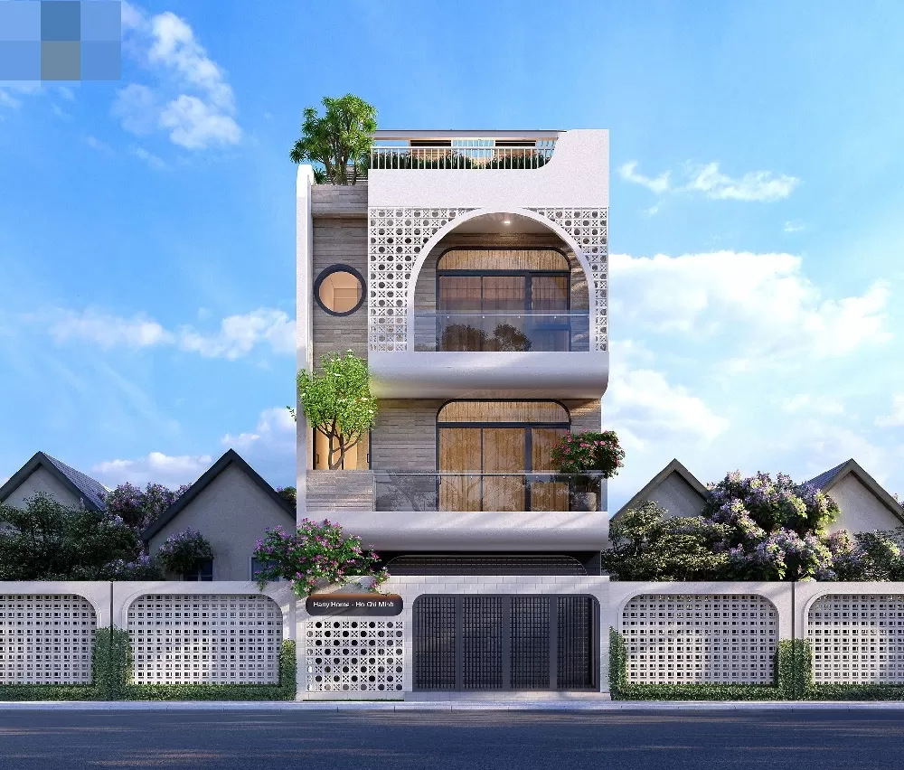 Thiết kế nhà phố với không gian mở độc đáo