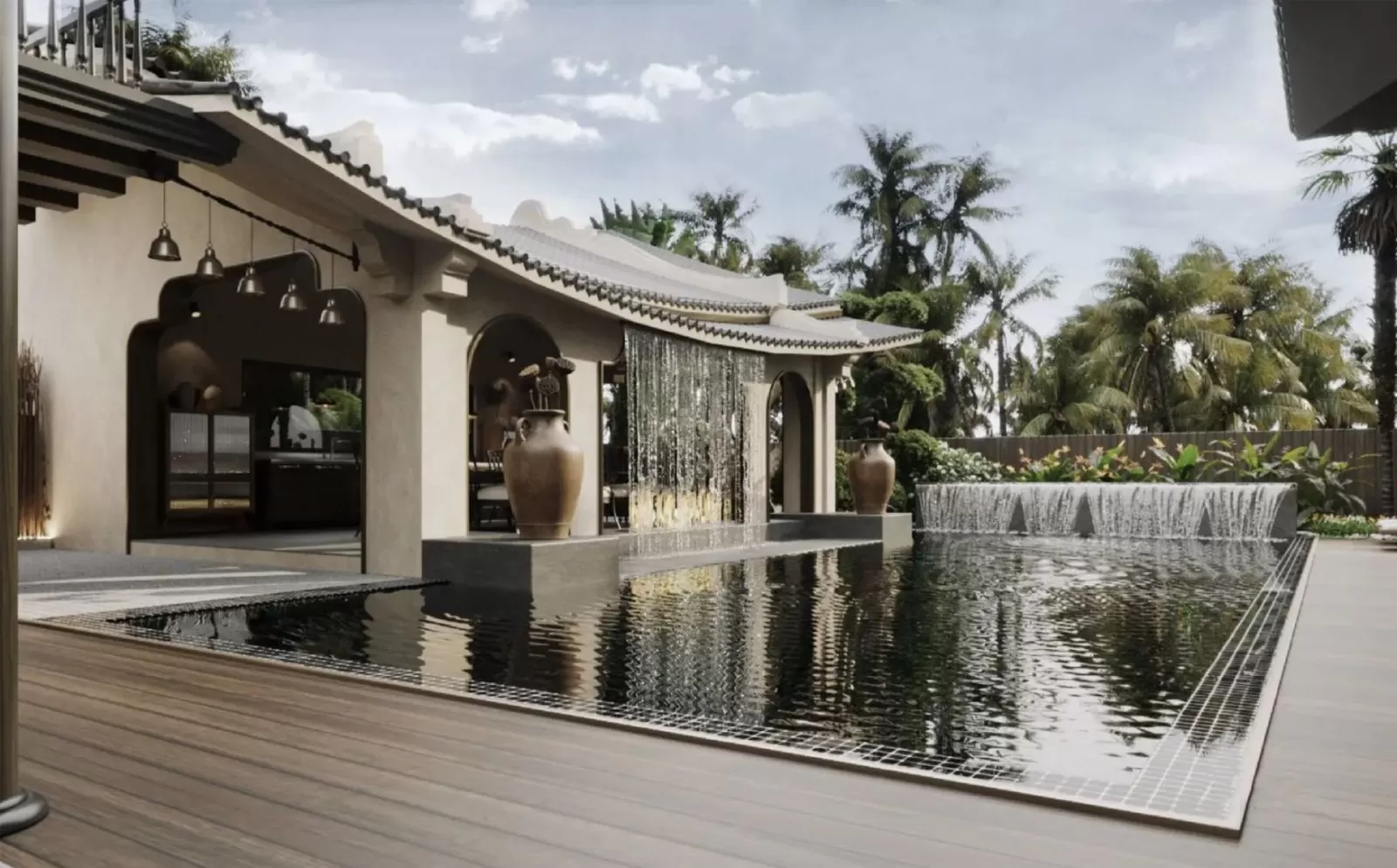 Biệt thự trệt phong cách Indochine truyền thống 25 tỷ với nội thất 11 tỷ
