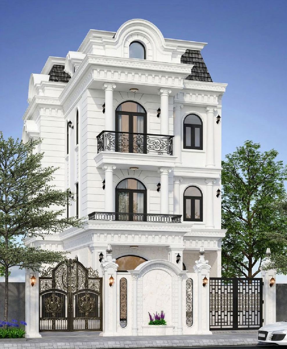 Kiến trúc biệt thự này cũng mang đến sự thoải mái, tiện nghi với thiết kế 3 tầng thông minh