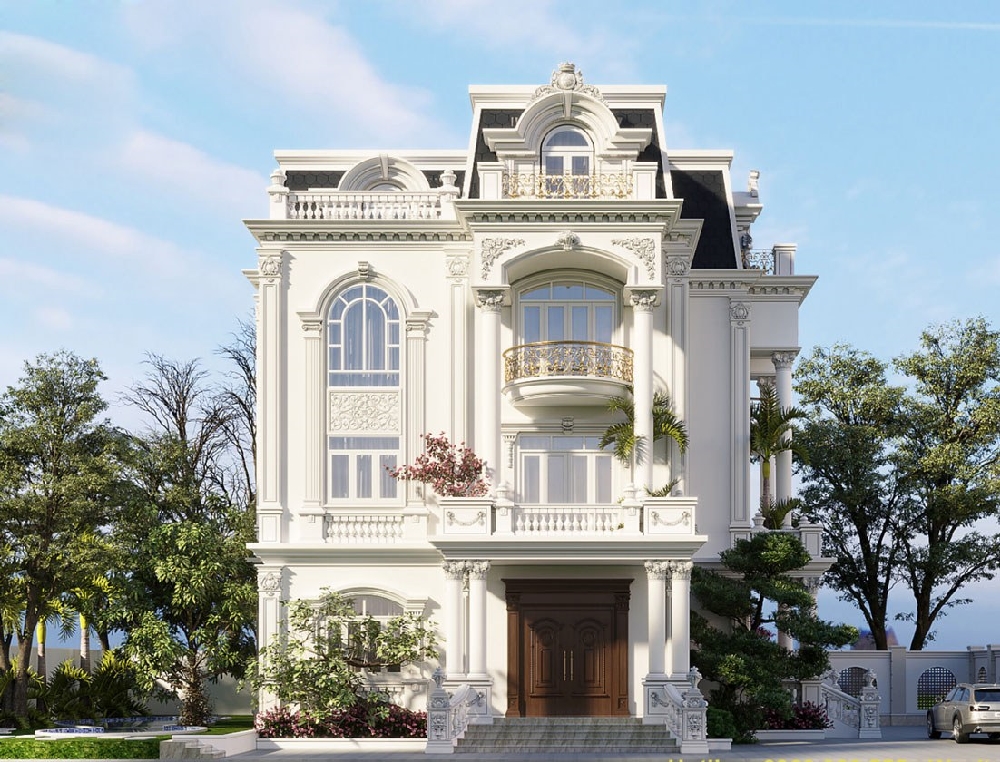Biệt thự tân cổ điển cần đảm bảo được tính cân bằng trong thiết kế