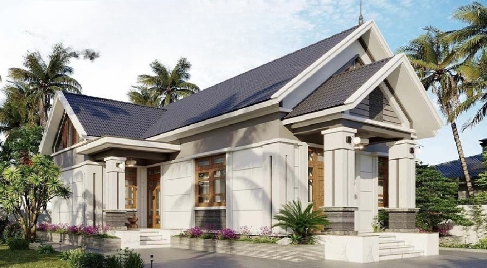 Căn biệt thự 100m2 thiết kế đơn giản nhưng đầy ấn tượng