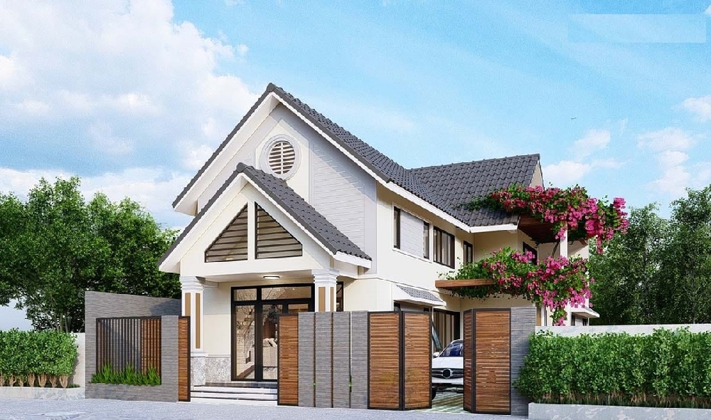 Nhà mái thái ấn tượng ở nông thôn