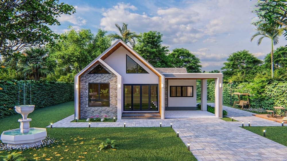 thiết kế với sự chú trọng đến việc tận dụng tối đa ánh sáng tự nhiên và không gian mở