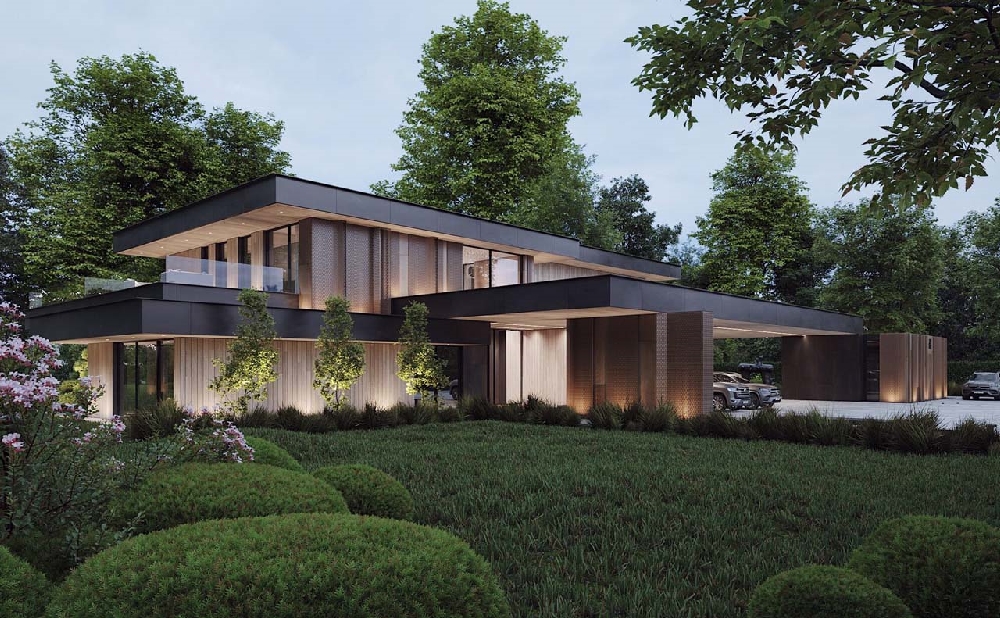 Biệt thự sử dụng các vật liệu hiện đại