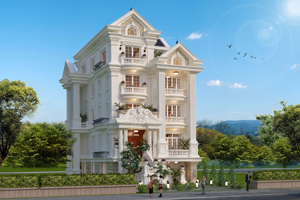 Ngôi nhà có tổng thể sang trọng và thanh lịch