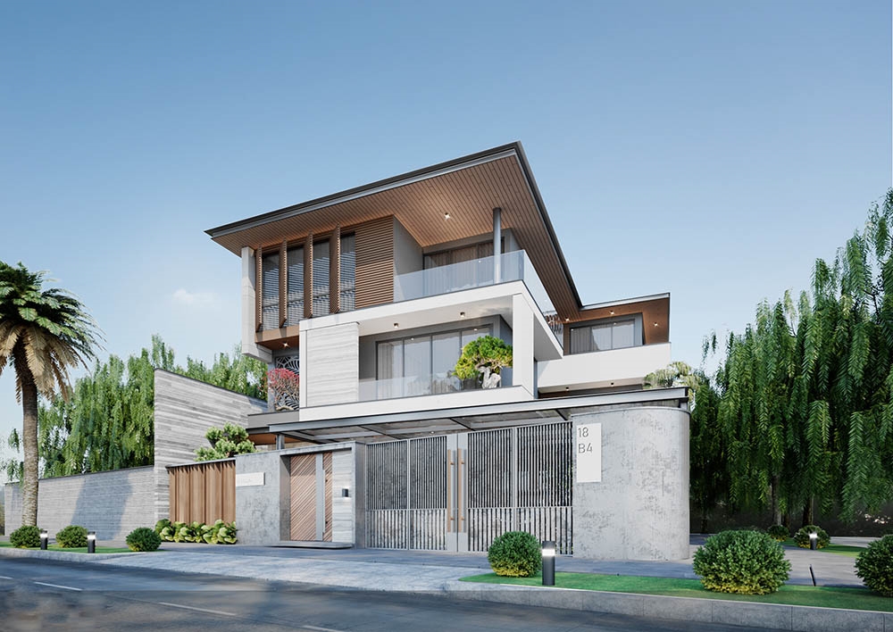 Không gian ngoại thất gây ấn tượng mạnh cho người nhìn