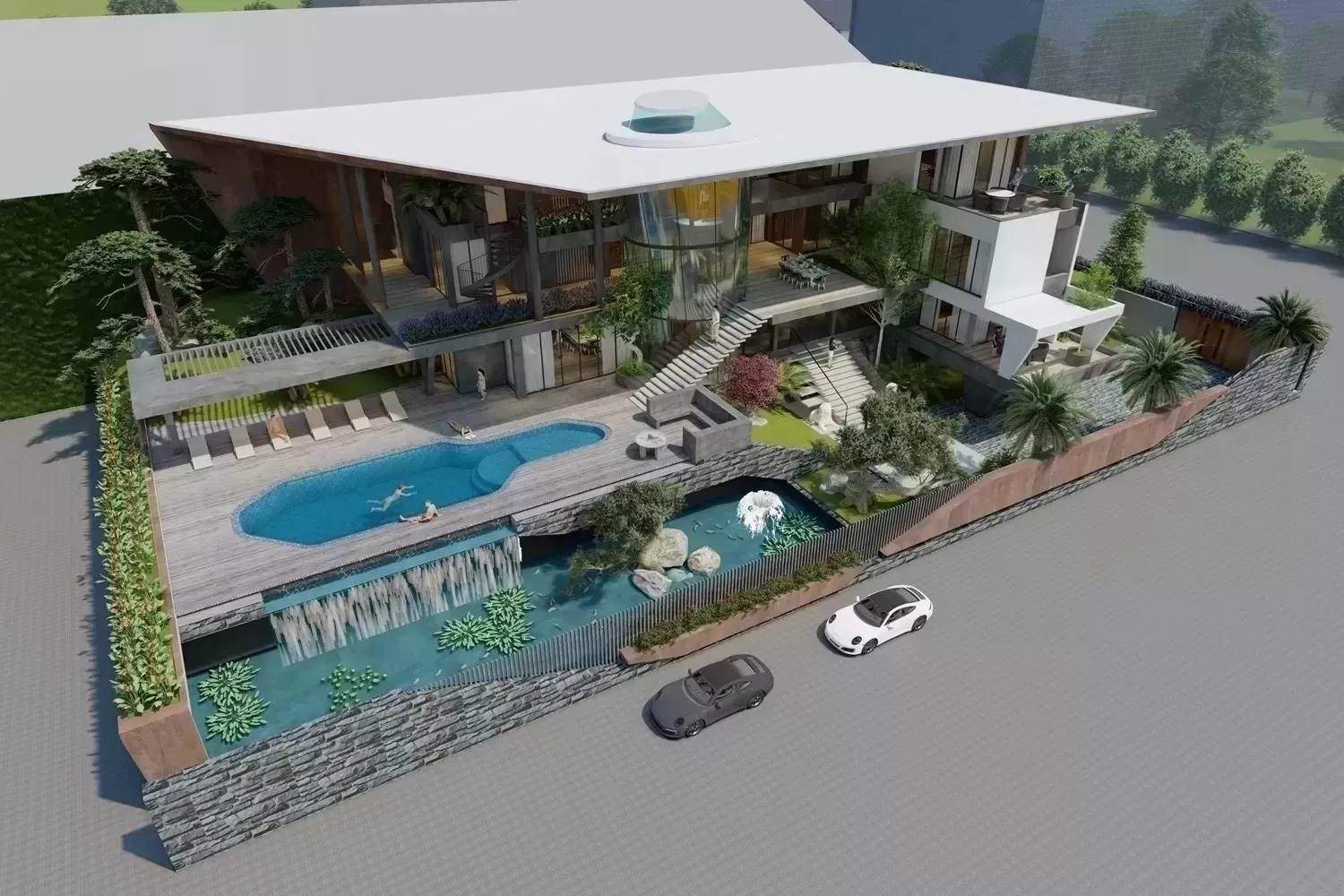 35 Ý tưởng đột phá trong thiết kế biệt thự 500m2 sang trọng & khác biệt