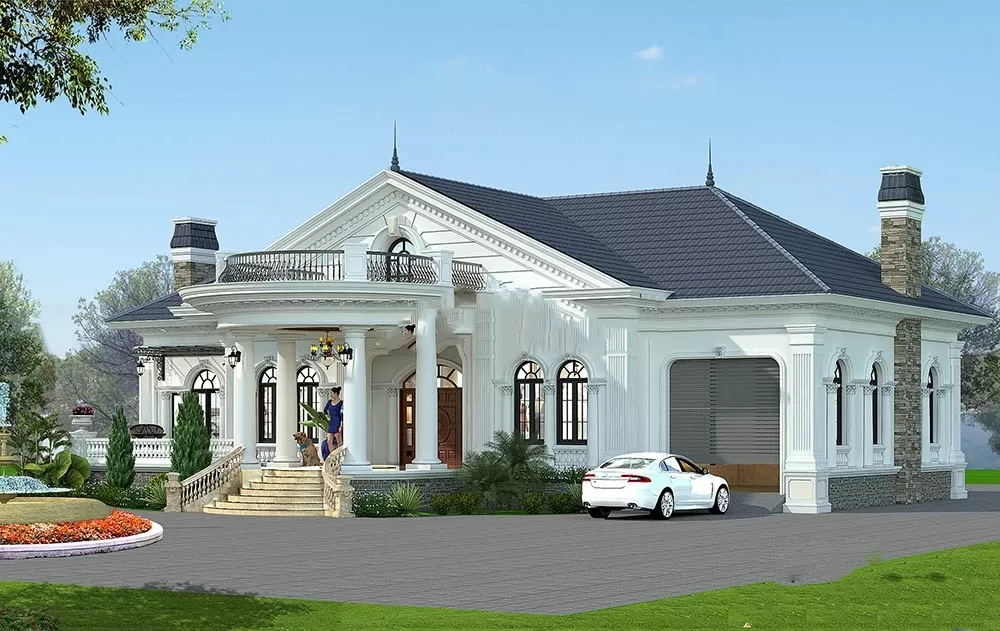 Thiết kế ngôi nhà sang trọng với những đường nét nhẹ nhàng