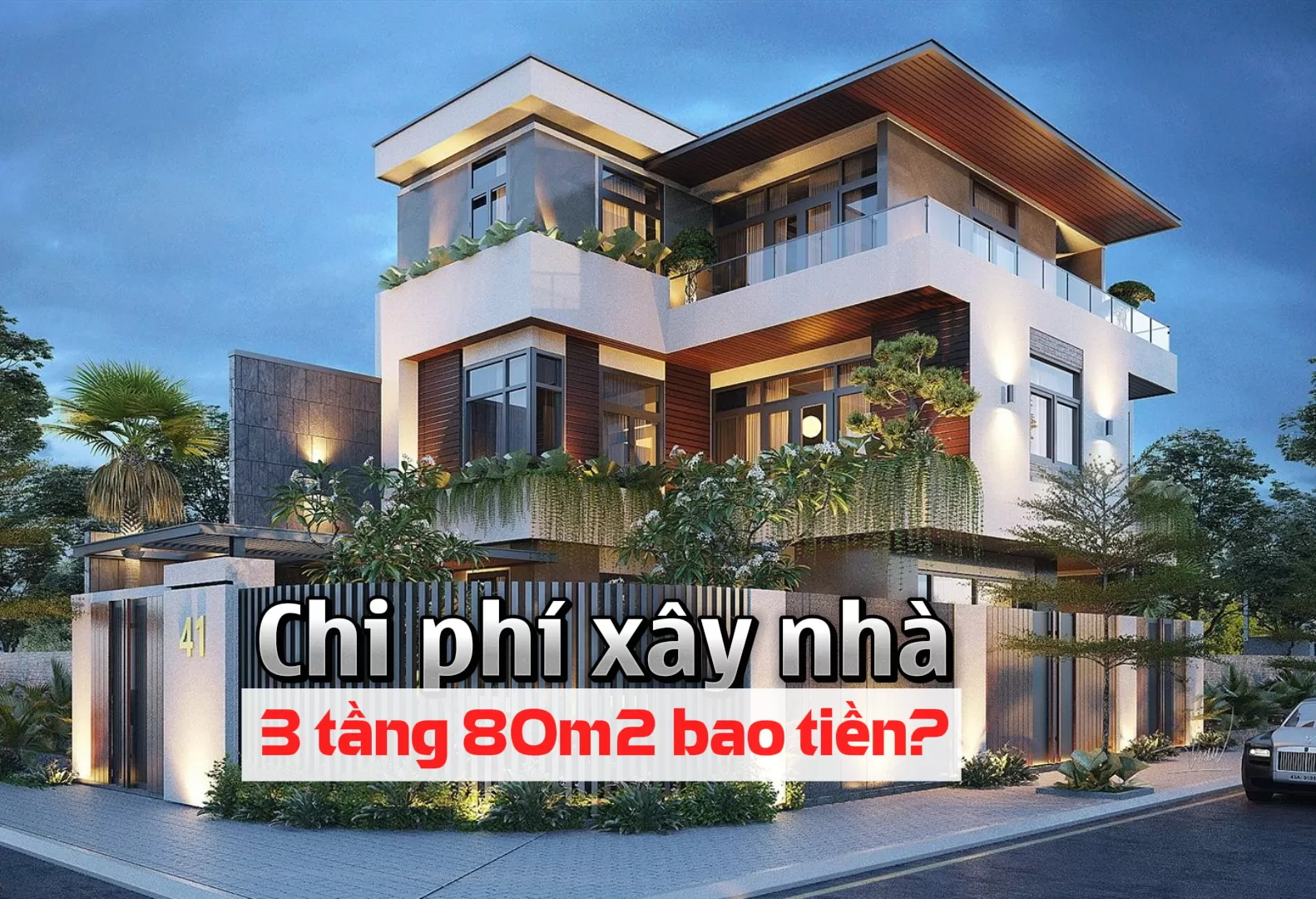 Giá xây nhà 3 tầng 80m2 hết bao tiền chi tiết và chuẩn nhất 2023