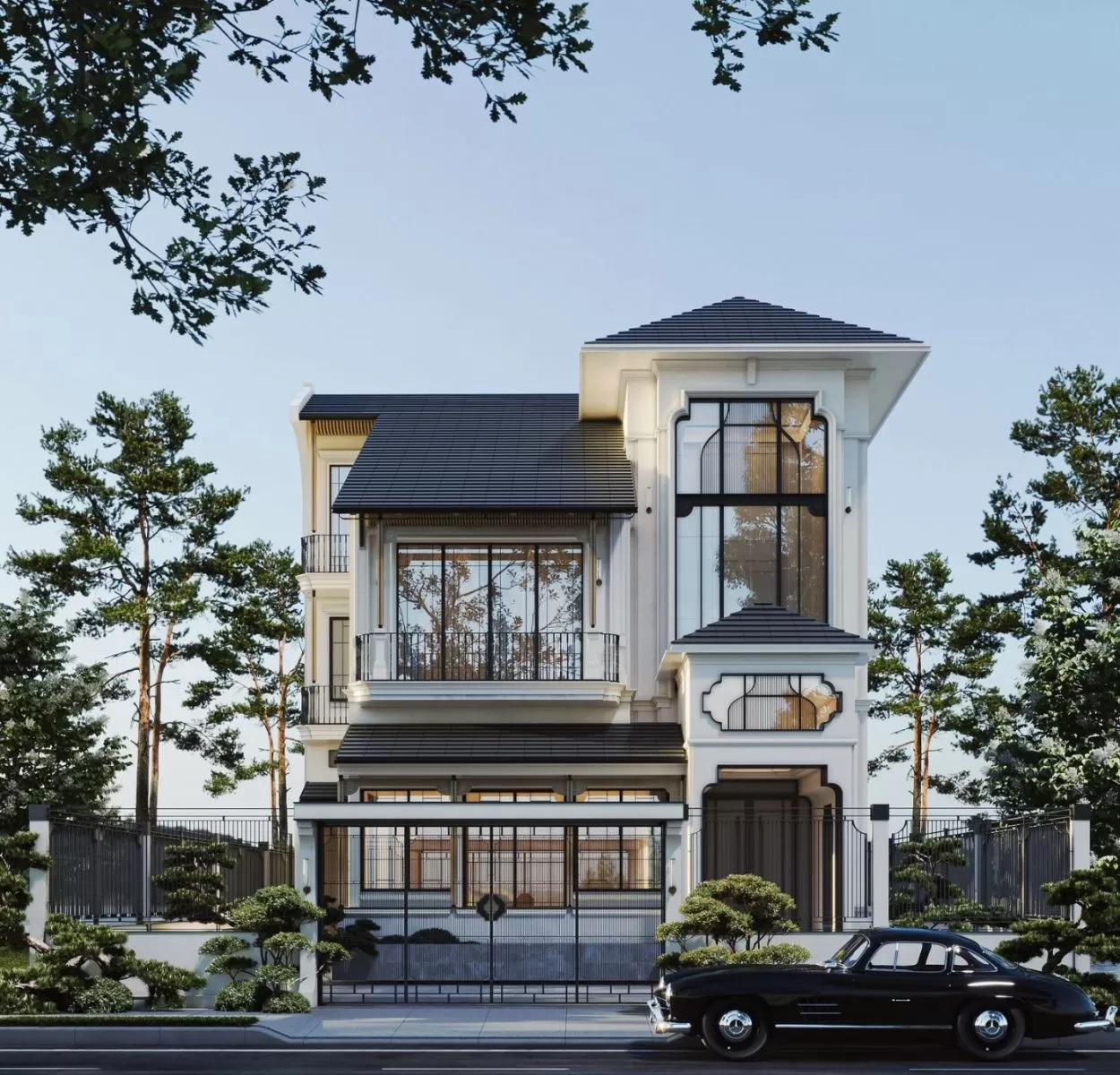 Indochine Villa có bảng màu nhiệt đới giao thoa giữa văn hoá phương Đông và phương Tây