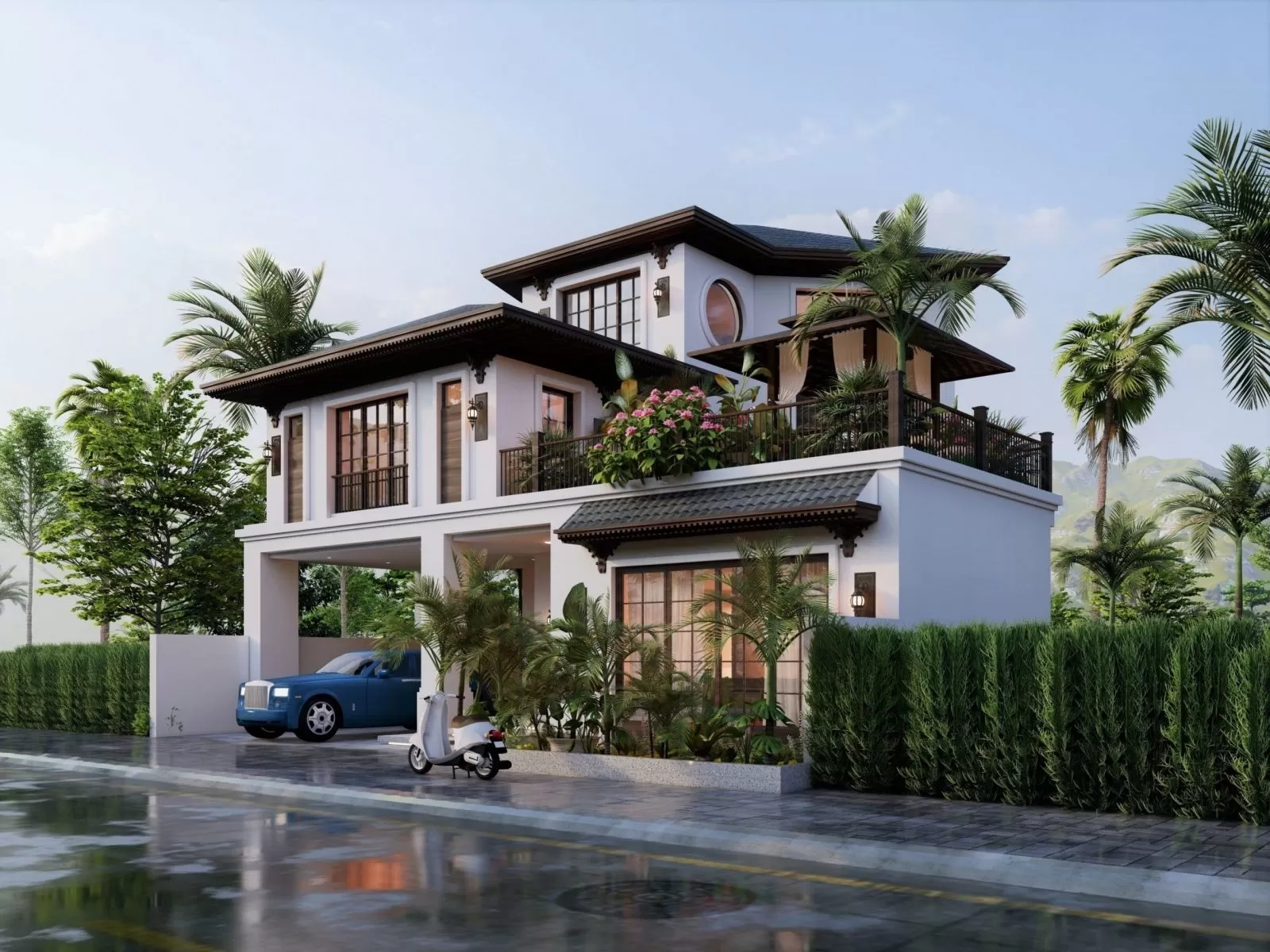 Tổ chức bố cục hình khối lập thể tự do và phóng khoáng