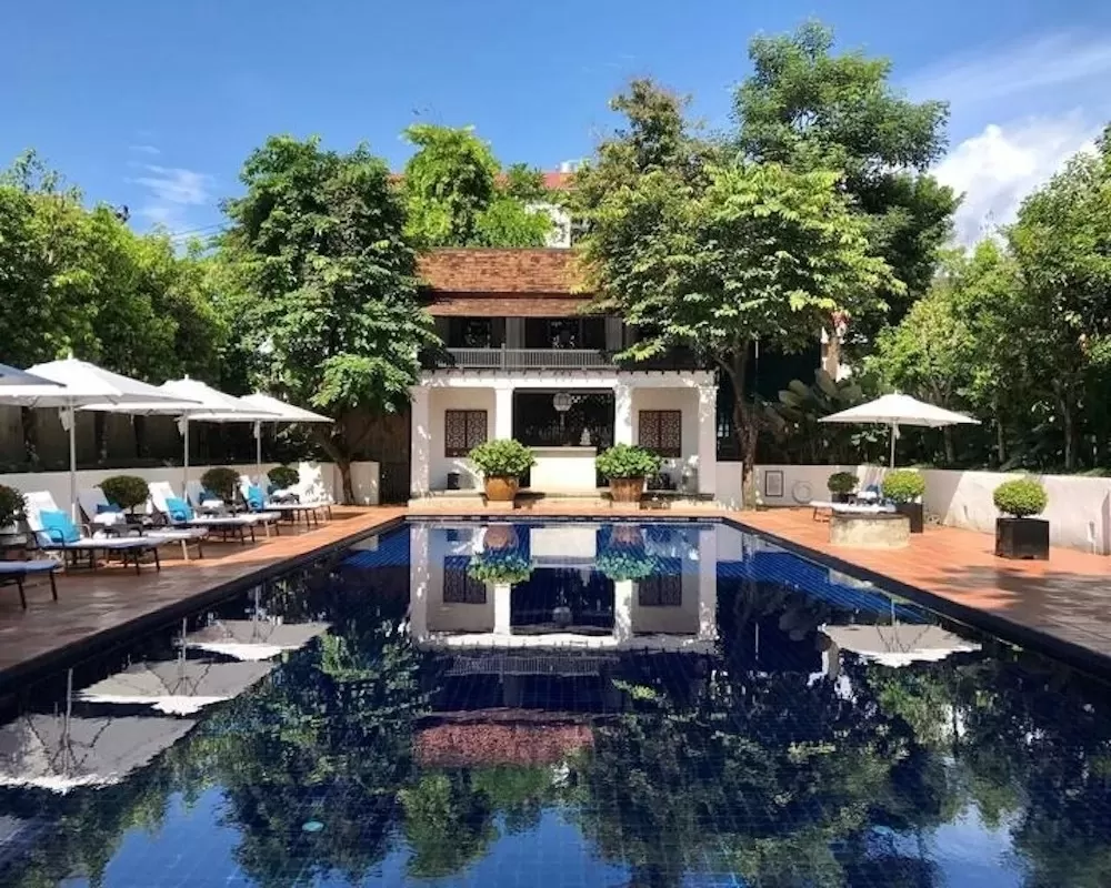Biệt thự nghỉ dưỡng kiến trúc Indochine có thể tạo cảm giác gần gũi với thiên nhiên