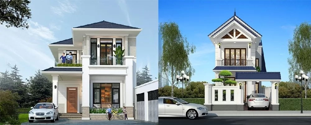 Mái thái và mái nhật có sự khác biệt về độ dốc