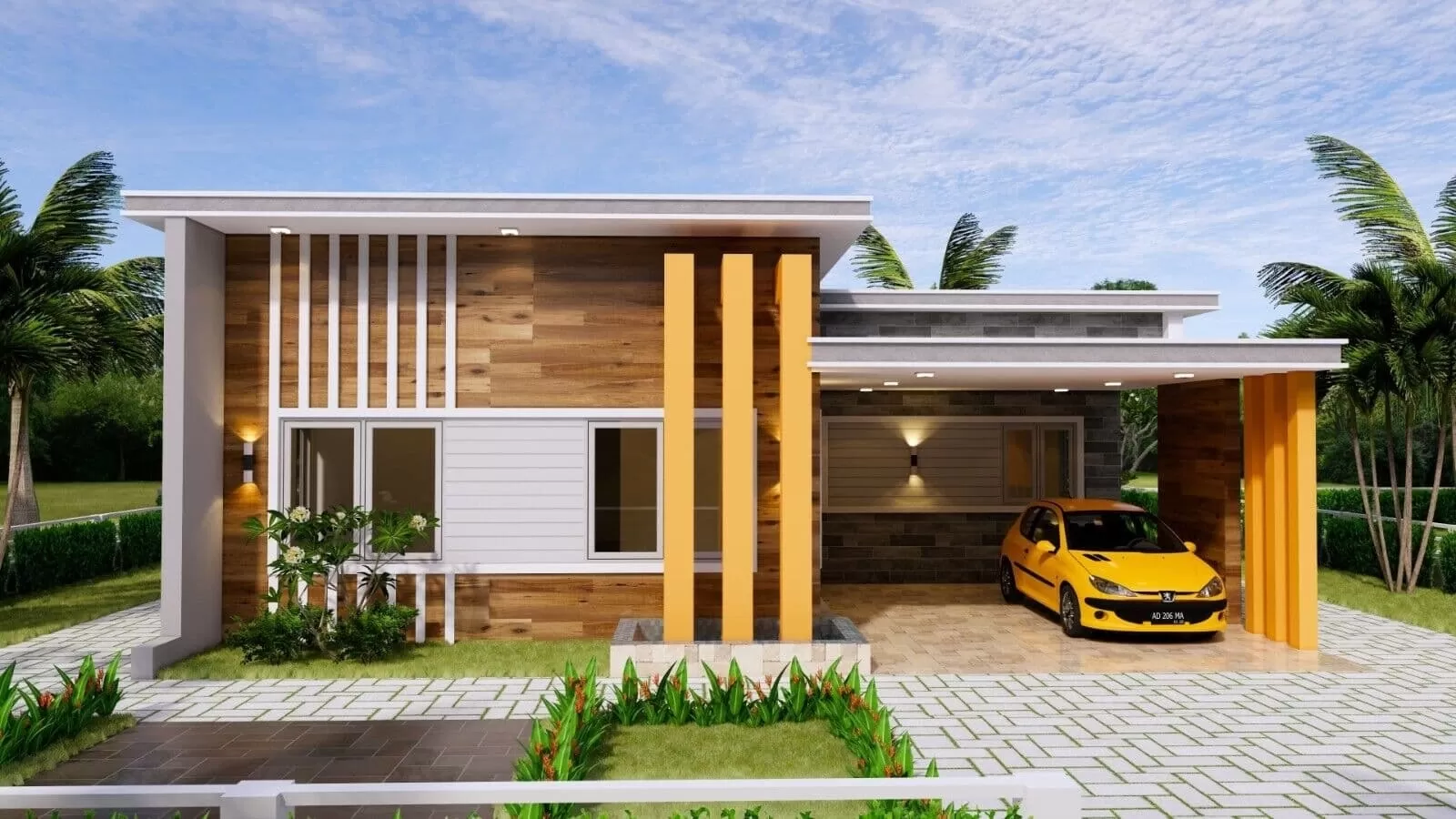 Gợi ý các mẫu nhà mái bằng 1 tầng đẹp ấn tượng nhất
