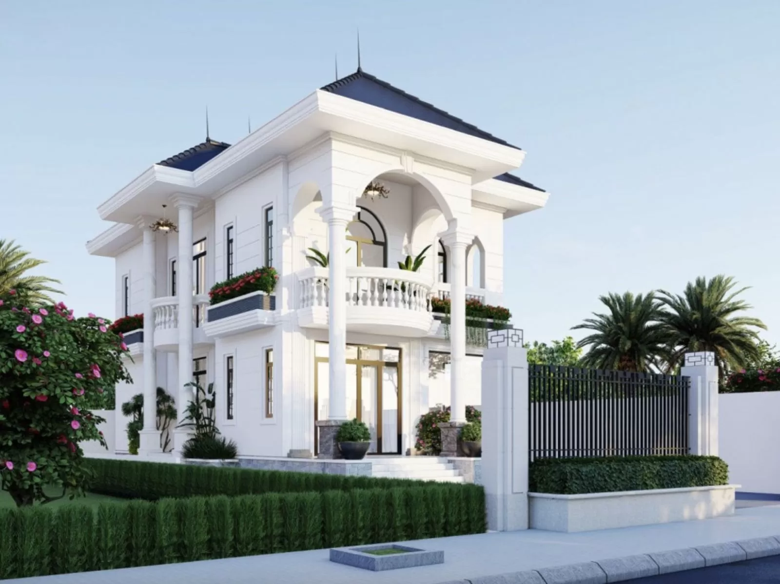 Thiết kế nhà 7x16m có vẻ đẹp ngoại thất hoàn hảo