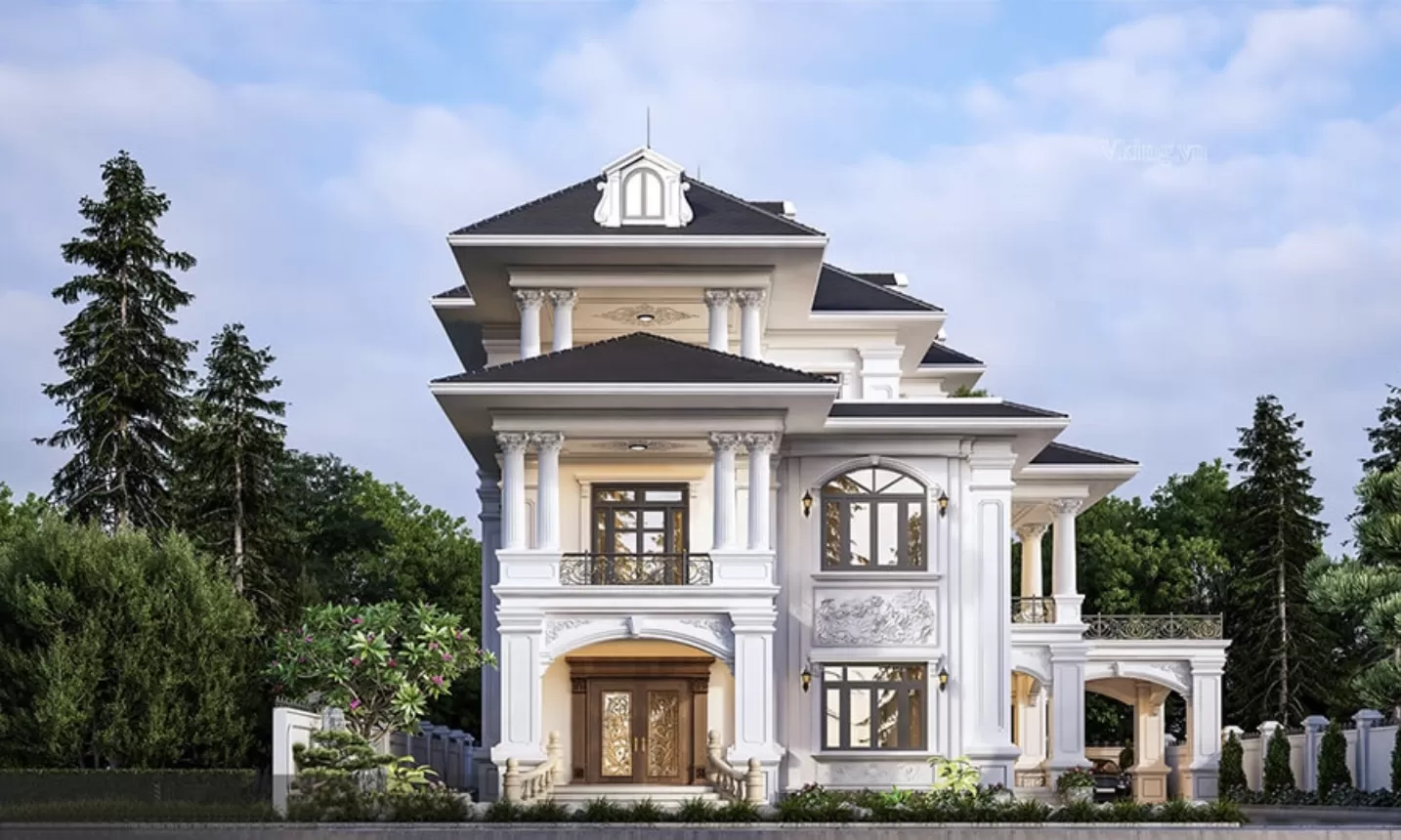 Để có được công trình đẹp, nên tham khảo các bản vẽ thiết kế nhà 2 tầng 7x16m bên ngoài