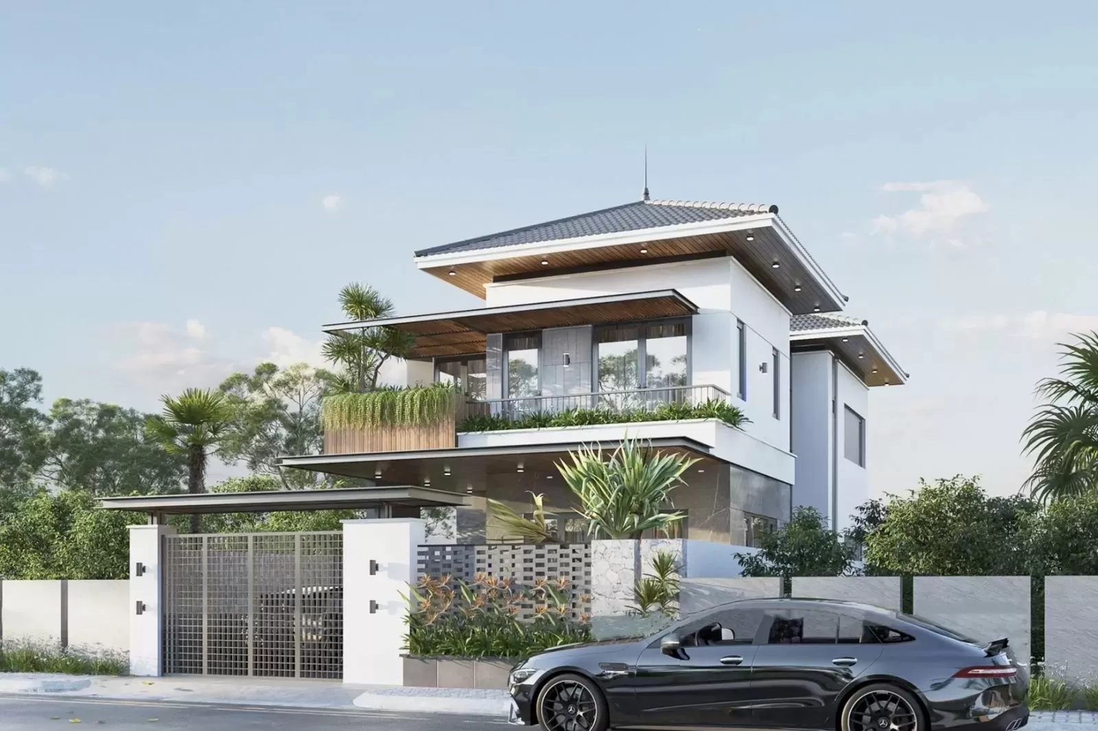 Mẫu nhà phố 2 tầng hiện đại 7x16m