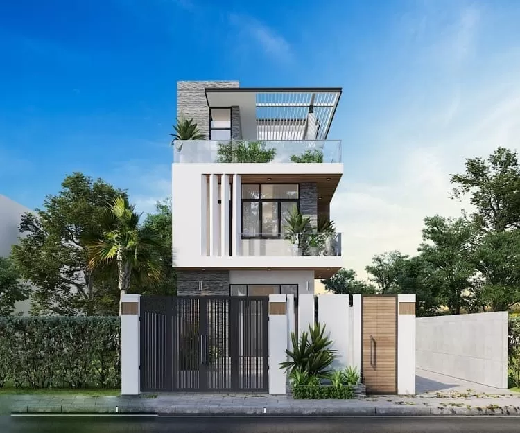 Thiết kế hình dáng nhà ống 3 tầng mang lại tài lộc