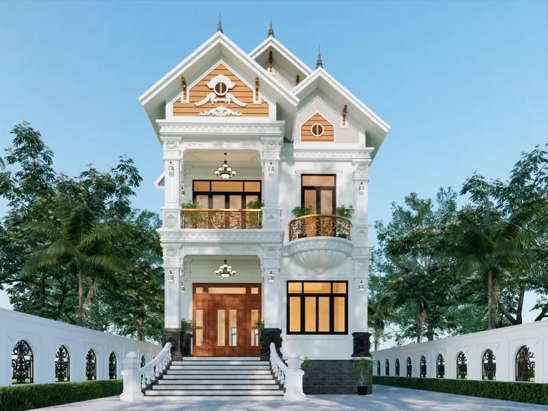 Thiết kế nhà mái thái đẹp phong thuỷ thuận lợi
