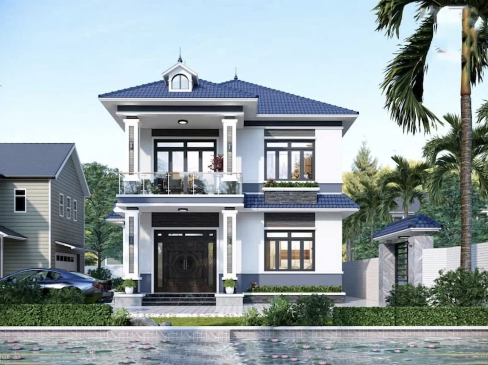 Mẫu nhà 2 tầng nông thôn 800 triệu