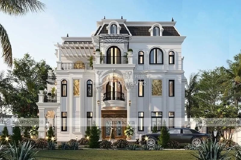 Biệt thự 3 tầng tân cổ điển