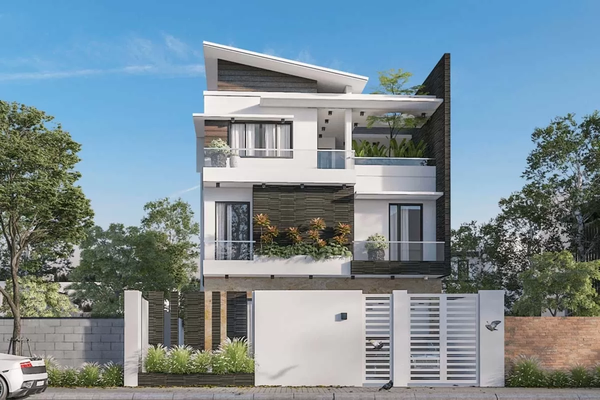 Top 10 mẫu nhà 2 tầng lệch đẹp, dễ xây dựng hiện nay | Trần Anh Group