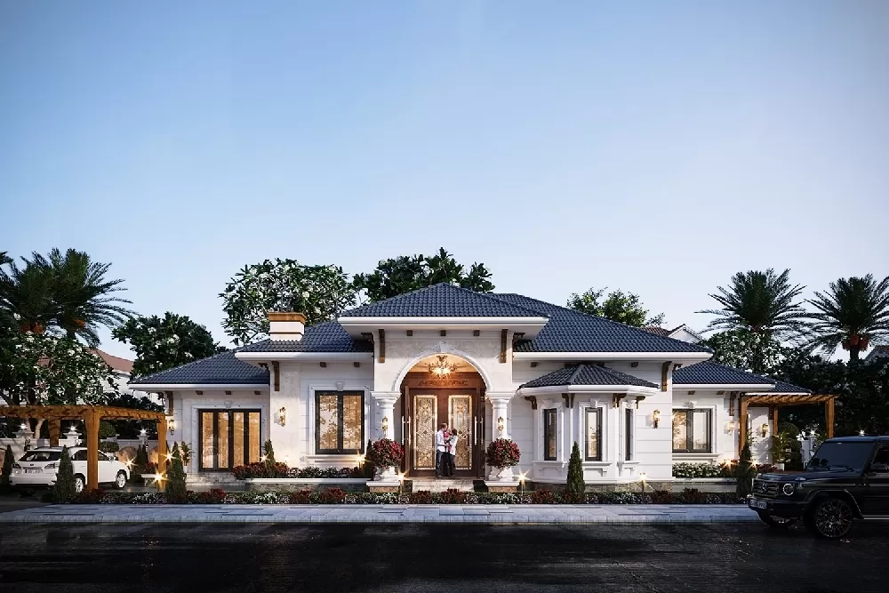Biệt thự vườn mái nhật đẹp cuốn hút tại Nghệ An