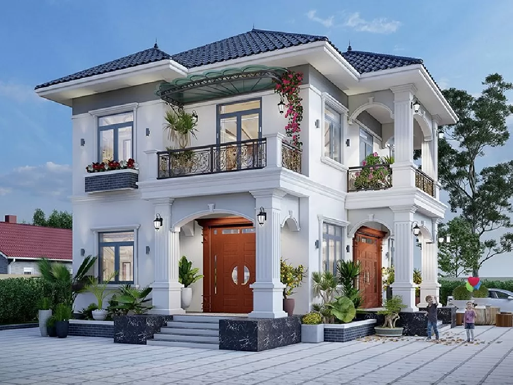 Ngôi nhà có kiến trúc đẹp mắt thu hút ánh nhìn